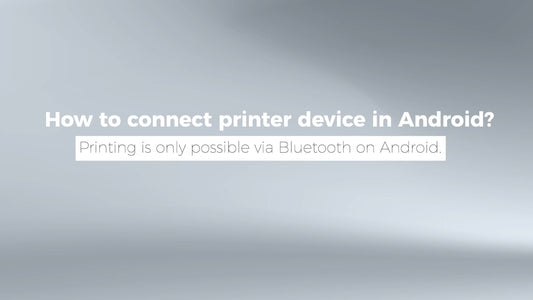 How to connect label printer device in Android system?