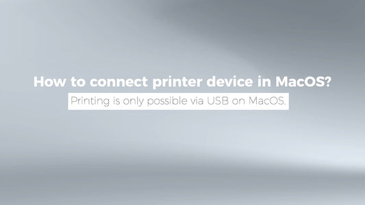 How to connect label printer device in MacOS system?