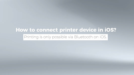 How to connect label printer device in iOS system?