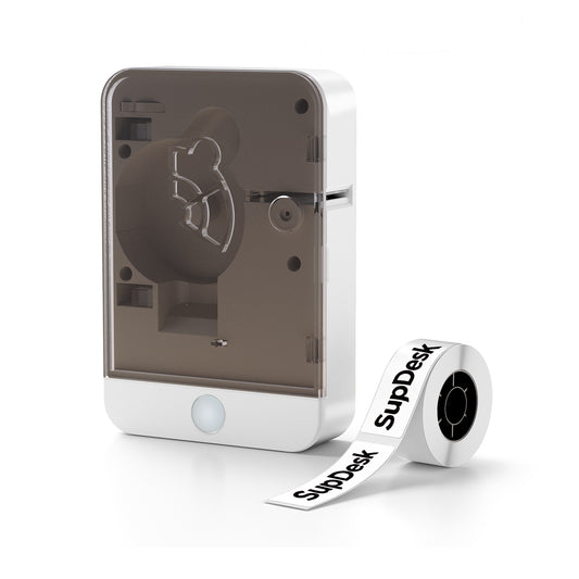 Label Maker Machine with Tape Portable Bluetooth Mini Sticker Printer Wireless Small Labeler with Multiple Templates for Home School Office Organization