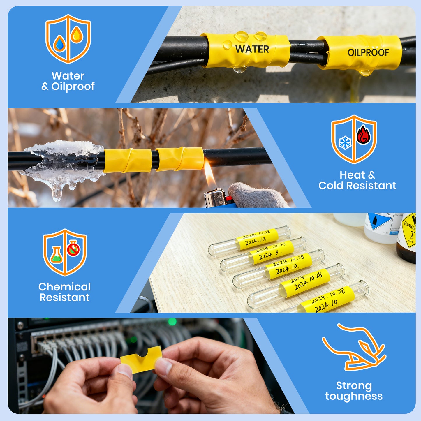 M21-187-C-342-YL - 0.33 in x 6.8 ft - 1 Pack