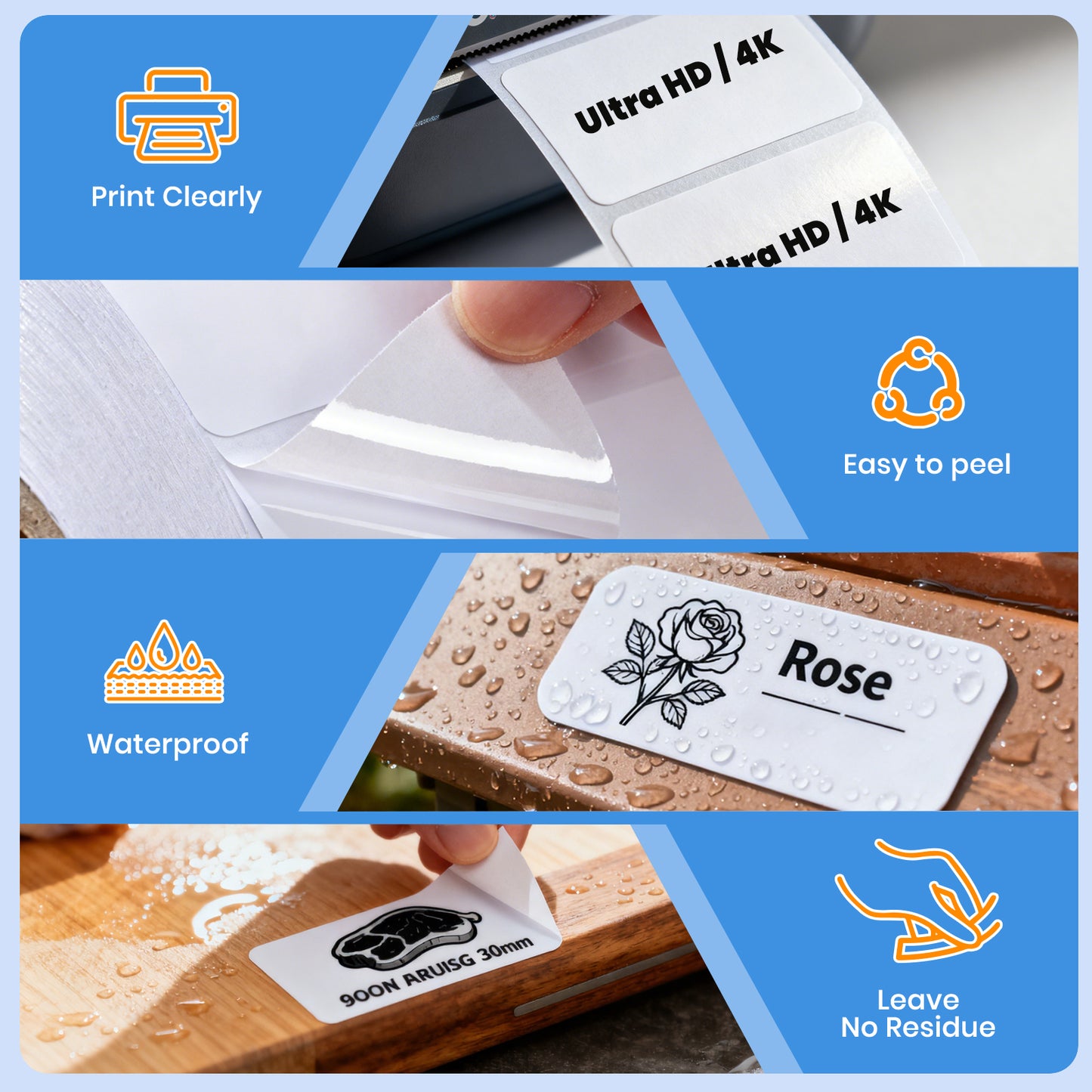 Thermal Labels 1.2 x 2.2 Inch 1 Rolls 1000 PCS